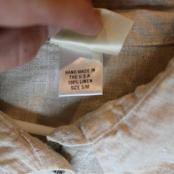 Linen USA made shirt (Katherine Drew Designs) - Picture 6 of 7
